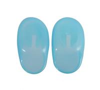 Salon Ear Cover Guard for Hair Dye Color Curling and Water Noise Protection Blue Plastic Ear Covers Pair