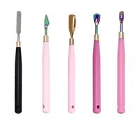 Salon Grade Craft Spoons Nails Art Tool Angled Design For Hygienic Cuticle Push And Seamless Gel Application Horseshoe Cuticle Pusher