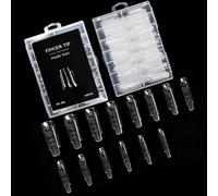 Salon Grade Nails Double Forms Crystal Nails Tips Length Extension Polish Friendly Manicure Tool for All Skill Levels Professional Mold Double Forms Salon Grade Crystal