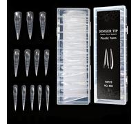Salon Grade Nails Double Forms Crystal Nails Tips Length Extension Polish Friendly Manicure Tool for All Skill Levels Professional Mold Double Forms Salon Grade Crystal