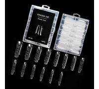 Salon Grade Nails Double Forms Crystal Nails Tips Quick Length Extension Polish Friendly Manicure Tool for All Skill Levels ABS Tips