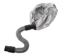 Salon Hair Steamer Replacement Hood Cap, Lightweight Silver Plastic | Reusable Attachment for Beauty Salons, Secure Fit during Use, 64x21x18cm Size