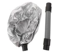 Salon Hair Treatment Cap Reusable Plastic Silver for Beauty Salons | Replacement Hood Accessory, 64.00x21.00x18.00cm Size, Enhances Moisture Retention and Heat Therapy