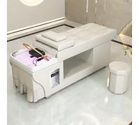Salon Head Spa Shampoo Bed, Luxury Simple Design Massage Table, Spa Equipment with Water Circulation, Fumigation, Light Therapy