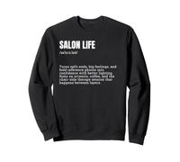 Salon Life Definition Hair Stylist Funny Barber Sweatshirt
