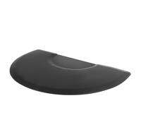Salon Mat for Hair Stylist, 3 x 5 FT Semicircle Salon Chair Mat Anti Fatigue, 7/8-inch Thickened Barber Shop Floor Mat with Round Cut Out, Easy-to-Clean PU Material & Anti-Trip Beveled Edges