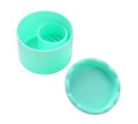 Salon Nails Brush Cleaning Tray with Lid for Simultaneous Glittering Pen Maintenance and Protecting Easy to Clean Portable Nail Art Accessory Cup