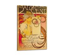 Salon of The Hundredby Alphonse Mucha Painting Art Poster Canvas And Wall Art Picture Print Modern Family Bedroom Decors 20x30inch(50x75cm)