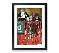 Salon Orchestra Meier by Moriz Jung Framed Print | A2 Black Framed Wall Art | Ready to Hang | Modern Nature Picture | Living Room Bedroom Lounge Office