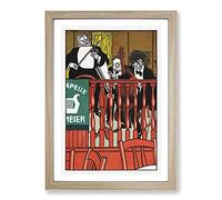 Salon Orchestra Meier by Moriz Jung Framed Print | A2 Oak Framed Wall Art | Ready to Hang | Modern Nature Picture | Living Room Bedroom Lounge Office