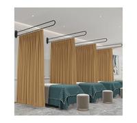 Salon Privacy Curtain1 Piece Divider Screen Track Kit for Fitting Rooms LightTransmitting Fabric 200cm Rod (Color 3) Enhance Beauty Space Privacy & Style