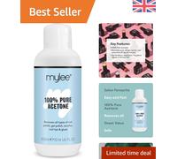 Salon Quality 300ml Pure Acetone - Removes Gel, Acrylic, and Nail Tips Easily