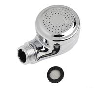 Salon Ready Pressurized Shower Head for Shampoo Beds Supporting Efficient Hair Washing in Barber Shop and Commercial Settings (Silver)
