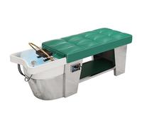 Salon Shampoo Bed, Multifunctional Fumigable Hydrotherapy Circulating Thai Massage Spa Bed, Green