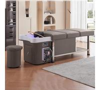 Salon Shampoo Bed, Professional Spa Head Massage Shampoo Bed, Constant Temperature Water Circulation Water Storage with Heater, Suitable for Salons Without Pipeline