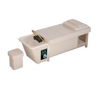 Salon Shampoo Massage Bed, 90L Water Storage Tank, with Water Circulation Fumigation & Thai Massage for Spas, Salons, Gyms, Hospitals, White