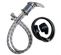 Salon Shampoo Sink Faucet System with Adjustable Hot Cold Water Flow and Integrated Shower Hose for Professional Hair Washing (B)