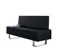 Salon Sofa Chair Couch Chairs Reception Waiting Room Furniture Urbanity Black