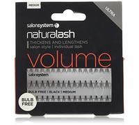 Salon System Individual Bulb Free Ultra Black Medium Flare Lashes