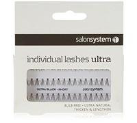 Salon System Individual Bulb Free Ultra Black Short Flare Lashes
