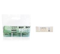 Salon System Just Wax Tea Tree Creme Wax - 3 for 2 and Deo Fine Paper Wax Strips (100)