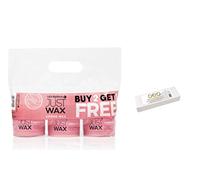 Salon System Just Wax Creme Wax - 3 for 2 and Deo Fine Paper Wax Strips (100)