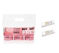 Salon System Just Wax Creme Wax - 3 for 2 and Deo Fine Paper Wax Strips (200)