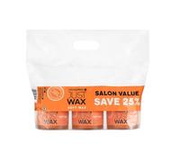 Salon System Just Wax Traditional High Performance Soft Wax for Sensitive Skin 450g, 3 Pack