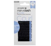 Salon System Marvelash C Curl 0.12 Fine Double Tip - Assorted Black Ellipse Lashes
