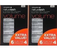 Salon System Naturalash Eyelashes Eye Lashes Black Value Pack 3 for 2 or 6 for 4