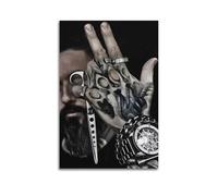 Salon Tattoo Barber Hairdresser Art Canvas Poster Bedroom Living Room Decoration Painting Unframe-style 08x12inch(20x30cm)