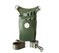 Salon Tools Holster Bag,Stylist Barber Scissors Pouch,Scissor Hair Clip Comb Tool Storage Pu Leather red