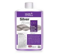 Salon Ultimate 250ml No Yellow Silver Purple Toning Shampoo for Grey Blonde Hair, Soft and Shiny, Enhanced Silver Sheen for Bleached and Grey Hair, Colour Protecting Shampoo