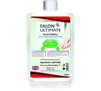 SALON ULTIMATE Professional 100% Pure Acetone Nail Polish Remover, UV/LED GEL Soak Off, Easily & Quickly Removes All Types of Nail Polish, Acrylic Nails, Nail Tip & Glue, 100 ml