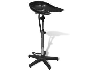 Salon Washing Hairdresser Black Hair Wash Basin PortableMobile Backwash Sink