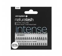 Salon System Individual Flare Lashes Black Short Extra Volume
