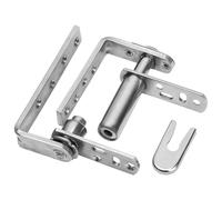 Saloon Door Hinges Dual Swing, 304 Stainless Steel Double Action Self Return Hinges, Cafe Door Hinges for Bar Half Waist Doors, Fit 0.87 in / 2.2 cm Boards, Support up to 33 lbs / 15 kg