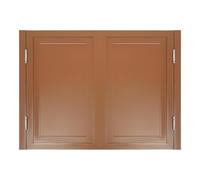 Saloon Doors Set, Solid Wood And Stainless Steel Swinging Door | Multicolor Multiple Sizes: Kitchen Bar Cellar Porch Barn(Brown,47.2"Wx35.4"H)
