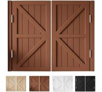 Saloon Doors Swinging, Doors Sturdy Kitchen Cafe Door Swing, Entrance Partition Half Door, Double Rustic Interior Solid Wood Bar Half-Doors for House/Doorways/Laundry Room/Hallway(Brown,36”X 39”)