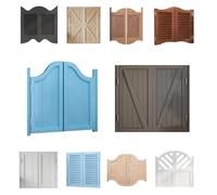 Saloon Doors, Wooden Dutch Door for Kitchen or Bar, Double Swinging Door with Hinges, Auto Close, Western Style Cafe Doors for Home Business