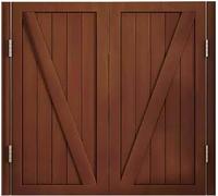 Saloon Double Half Door, Cafe Swinging Doors, Solid Wood Swing with Metal Hinges 180° Open Auto Close Bar Louvered Door Kitchen Stairs Entrance Partition(J,51x35.4 in (W xH))