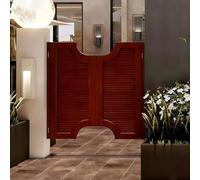 Saloon Half Doors, Swinging Doors Cafe Door, Solid Wood Two-Way Open Swing Door, Auto Close with Hinges for Doorways Hallway Kitchen Bar Pub Entrance Partition(J,84x91cm/33x36in)