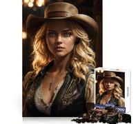 Saloon Showdown Jigsaw Puzzle for Teenagers 1000 Pieces Boost Recall Tension Relief Tight Edge Fine Art Piece (38x26cm)
