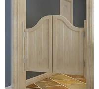 Saloon Swing Doors, 180° Open and Close Cafe Kitchen Partition, Dutch Door for Stairs Bathroom Bedroom Balcony