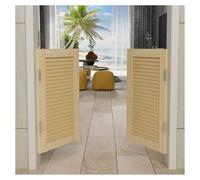 Saloon Swinging Doors，Heavy Duty Swinging Half Door with Hinges and Hardware,Interior Solid Wood Swing Door，Swing Cafe Doors，for Doorway Bar Kitchen Decor(D,W110xH80cm(43.30x31.49in))