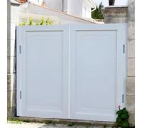 Saloon Swinging Doors with Metal Hinges, Solid Wood Cafe Doors, Easy to Install, Half Doors for Indoor, Kitchen, Entrance Partition, Bar, Pub, Painted Finished(140x90cm(55.1x35.4in))