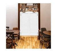 Saloon Swinging Doors, Wood Heavy Duty Swinging Half Door with Hinges and Hardware, Dual Swing Cafe Doors for Doorway Bar Kitchen Decor，Easy Installation(B,W110xH80cm(43.30x31.49in))