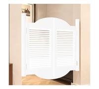 Saloon Swinging Doors Wood Swing Cafe Half Doors with Hinges W72/84/102118/140cm for Doorways Hallway Kitchen Bar Pub Entrance Partition Partition Door(White,W116*H100cm)