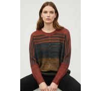 Saloos Women's Multi-Stripe Knit Sweater Autumn Blend in Copper | Size: 14 Saloos Copper 14