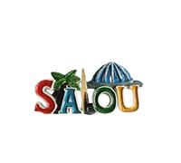 Salou Spain 3D Letters Fridge Magnet Souvenir Gift,Resin Handmade Salou Refrigerator Magnet Home & Kitchen Decoration Collection